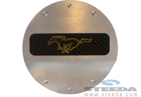 Pony Yellow Logo Fuel Door